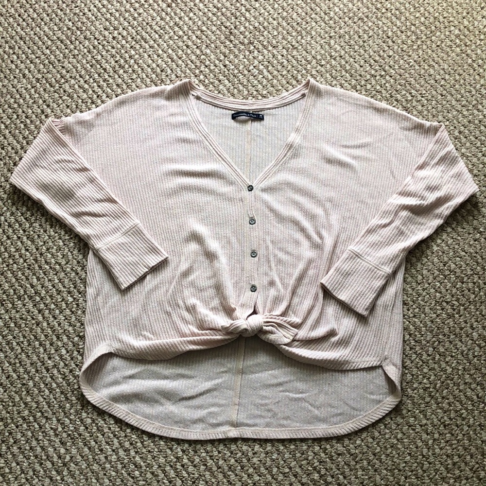 Abercrombie & Fitch Tie-Waist Sweater